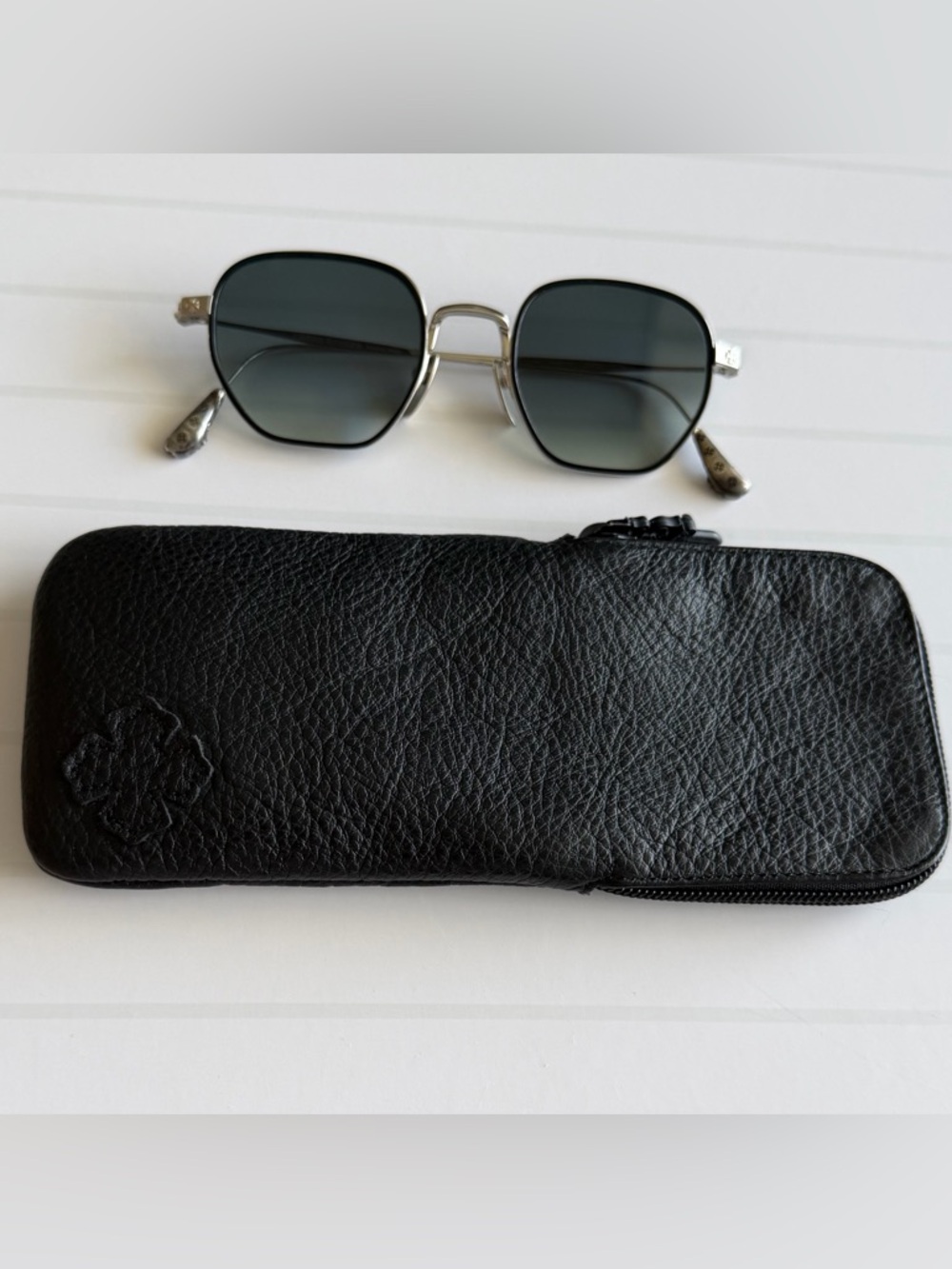 CHROME HEARTS Sunglasses BONE PRONE I 4821/150 SILVER